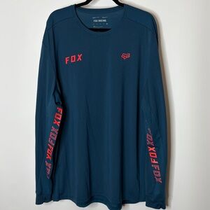 Fox Racing Ranger long-sleeve performance jersey in dark indigo, XXL